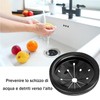 3.5" Kitchen Sink Splash Guard Drain Collar Shock Protection Multifunctional