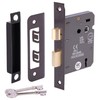 HANDLEZONE® 65mm (2 1/2 inch) Black Nickel 3 Lever Mortice
