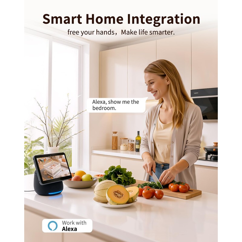 𝟐𝐊 Indoor Cameras for Home Security, for indoor Baby Pet