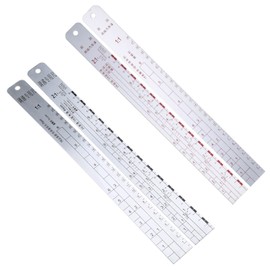 Zaagot Stainless Steel Paint Stick Car Paint Proportional Measuring Scale Solvent Resistant Painting Mixing Tool Ruler Stainless Steel