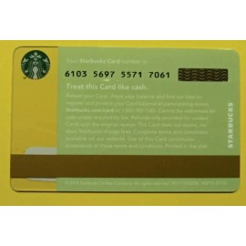 STARBUCKS CARD 2014 " MISTLETOE " VHTF~ A BEAUTY~  A WORK OF ART~ GREAT PRICE