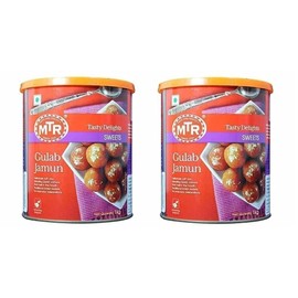 MTR Gulab Jamun Fried Dumplings in Sugar Syrup, 35.27 Ounce (Pack of 2)