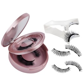 MOTIBACK Doppellagige magnetische Wimpern-Pink Set 24P+24P