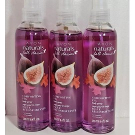 Avon Naturals Fall Classics COMFORTING FIG  Body Spray 8.4 fl. oz. LOT of 3