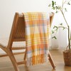 BATTILO HOME Yellow Plaid Throw Blanket for Couch - Fall