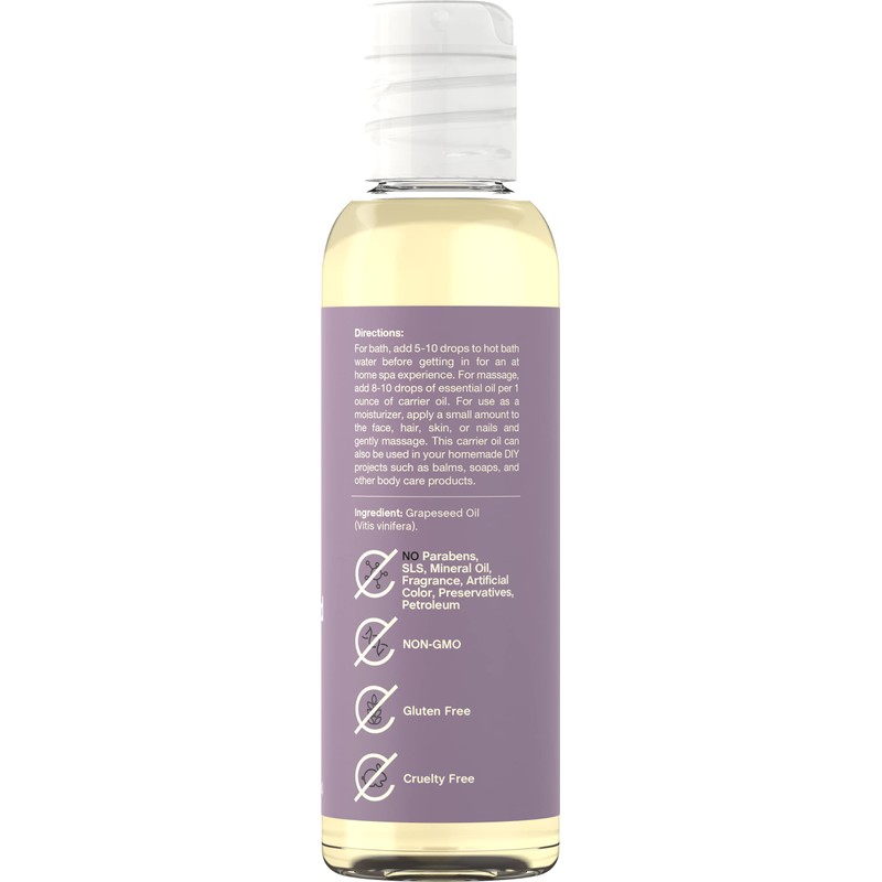 Horbäach Grapeseed | 4 fl oz | Moisturizing Oil for