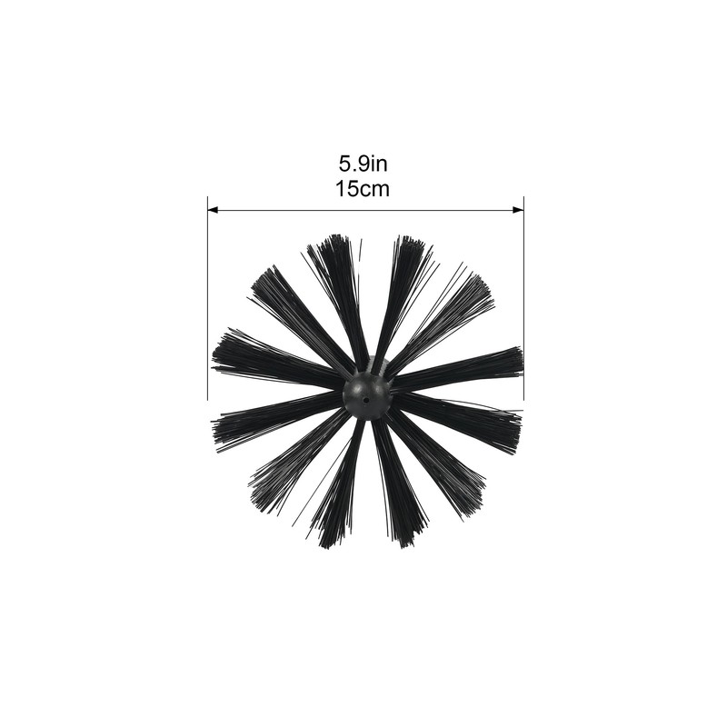 ‌AOGYikang 6” Chimney Brush Head - Heavy-Duty Cleaning Tool, 6-Inch