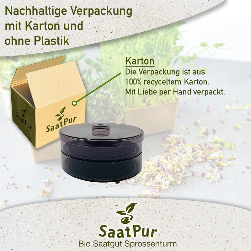SaatPur® Sprout Box Set 1 with One Tier as Sprouts