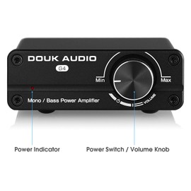 Douk Audio G4 Mini Subwoofer Amplifier, 100W Subwoofer&Full-Frequency Mono Channel Digital Power Amplifier