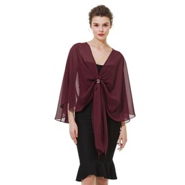 BEAUTELICATE Shawls Wraps Scarf Chiffon For Women Bridal Wedding Evening Dresses