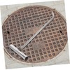 GANAZONO Heavy-Duty Stainless Steel Manhole Cover Hook T Shape Lift