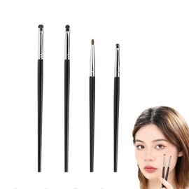 Coehaopike Set of 4 Eyeshadow Tips, Eye Makeup Brushes, Makeup Brushes, Ultra Soft, Attractive Eyes, Makeup Tool, Easy to Use, Easy to Draw, Portable, Everyday Makeup, Gift