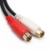AHIER 3.5mm Gold 1/8 Stereo Mini Jack Male to 2