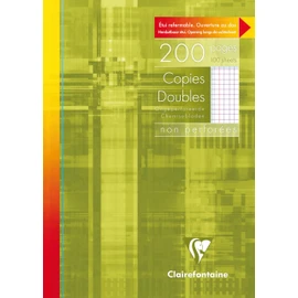 Clairefontaine 69142C Notebook DIN A4, 21 x 29.7 cm, Bound, Squared, 96 Sheets, Assorted Colours