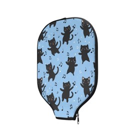 Hzeswody Cats Universal Pickleball Racket Cover Stylish Pickleball Paddle with Cover for Racquets People's Needs Pickleball Case with Zipper