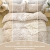 Fondream Beige Branch Duvet Cover Double 3 Pieces Botanical Printed