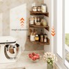 Homode Corner Shelf Wall Mount, Set of 3 Floating Corner