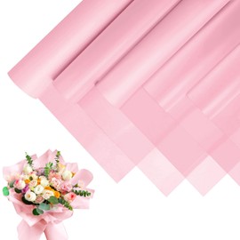 JOYIT 20 Sheets Korean Paper for Bouquets, Korean Wrapping Paper - Flower Bouquet Wrapping Paper for DIY Crafts Packaging, Flower Paper for Wedding, Birthday, Flower Shop (Pink)