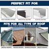 Waterlock Pro Gutter Guards Leaf Protection 25 Feet Pack Black,