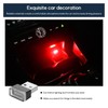 Dickno 4 PCS USB LED Car Interior Atmosphere Lamp, Portable