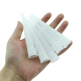 SQXBK 20PCS 100mm White Glass Nozzle Sealing Nozzle Plastic Caulking Nozzle for Standard Caulking Tube