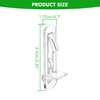 32 Pcs Clear Plastic Shelf Support Pegs 5mm Self-Locking Cabinet