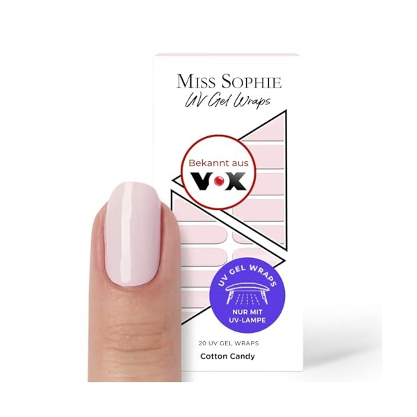 Original Miss Sophie UV Gel Nagelfolien I 20 ultra-dünne Nagellack-Streifen