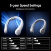 JISULIFE Portable Neck Fan - Hands-Free Bladeless Cooling Device