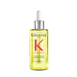 KÉRASTASE Première, Aceite de brillo reparador, antifatiga y brillo, para cabello dañado, Huile Gloss Réparatrice, 1.0 fl oz