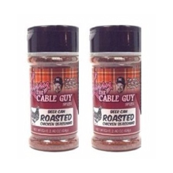 Beer Can Roasted Chicken Seasoning Larry the Cable Guy Spices 2.40 Ounce (Pack of 2)