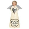 Blossom Bucket FAMILY ANGEL HOLDING FLOWERS decoration, multi-color