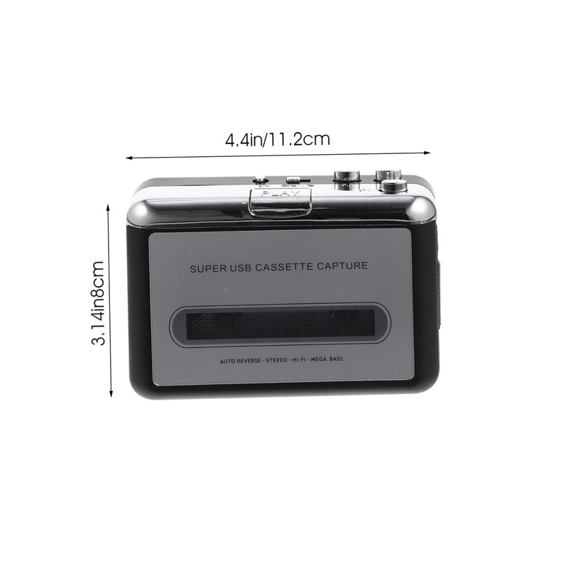 Operitacx High Fidelity Portable USB Cassette Tape Converter Compact Music