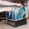 Daulesho Turquoise Marble 2, 4 Slice Toaster Cover Dust Protection