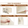 Qozary Cat Litter Box Enclosure, Waterproof Litter Box Shield for