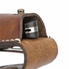 Tourbon EDC Leather Pocket Folding Knife Sheath Carrier Holster Flashlight