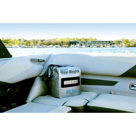 Tidal Wake Water Weights Ballast Bags for Boats – Pumpless Heavy Duty Portable Weights for Wakesurf, Wakeboarding, Hydrofoil –50 lbs Capacity, Easy Fill & Dump, Folds Flat for Storage, Saves Fuel