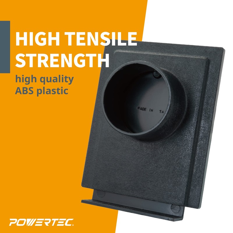 POWERTEC 70133V 2-1/2" Blast Gate for Dust Collector, Dust Collection