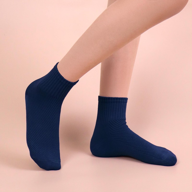 SERISIMPLE Women's Bamboo Viscose Above Ankle Thin Socks Quarter Mesh