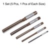 sourcing map 5pcs Hand Reamers Set 4mm 6mm 8mm 10mm