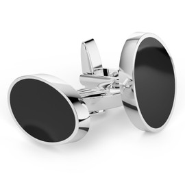 UHIBROS Cufflinks For Men, 316L Stainless Steel Tuxedo Shirt Cuff Links Accessories Unique Business Groom Wedding Black Silver Gold Jewelry Gift for Son, Father, Husband, Boyfriend