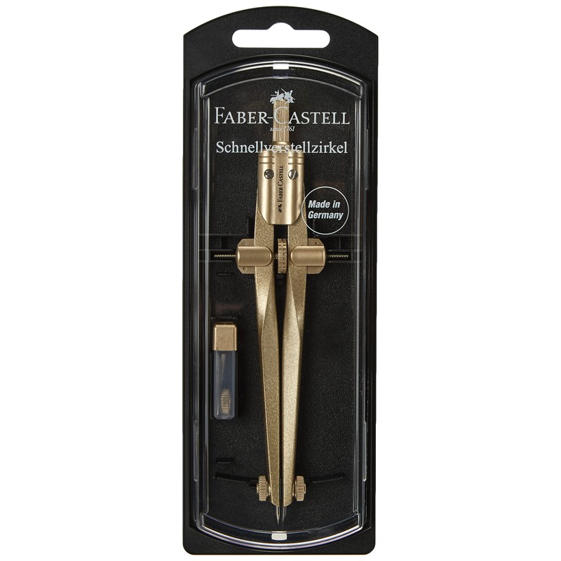 Faber-Castell Stream Quick-Set Compass - Gold