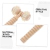Beavorty 2pcs Wooden Manual Massager Roller for Deep Tissue Face