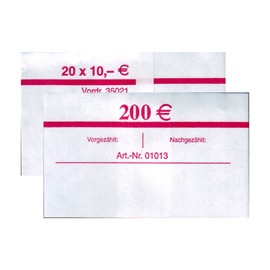 Euro Banknotes Economy Offer | 20 x Sleeves 20 x 10 Euro (= 200€) | For New and Old 10 € Notes | Bundle Money Collect Sorting Storage Shipping Within 24 Hours