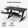 HUANUO 32" Desk Converter, Height Adjustable Sit Stand Up Desk