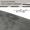 Lashuma Lugano Sauna Towel XXL Grey Terry Towelling Bath Towel