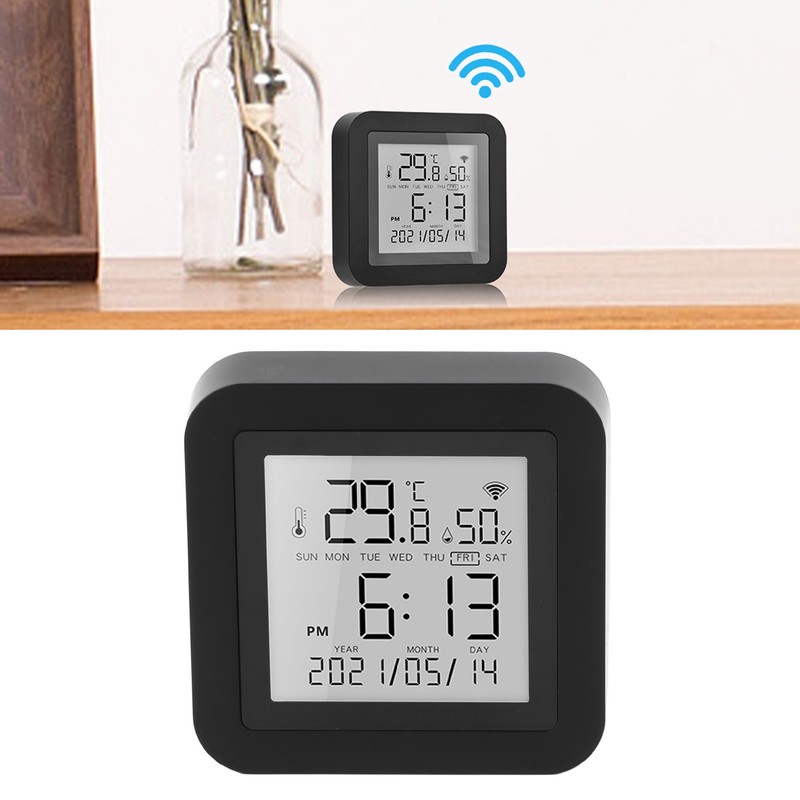 Temperature Humidity Monitor Wifi Portable Support for TUYA Hygrometer Thermometer