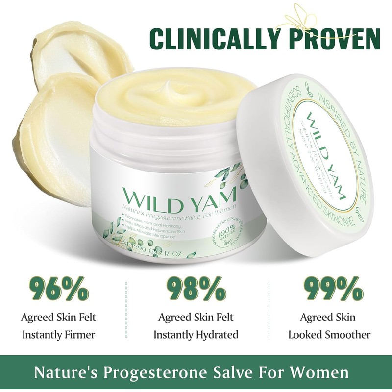SM-Wild Yam Moisturizer for Women – Organic Hormone Balance Support,