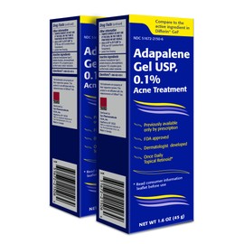 Taro Adapalene 0.1% Acne Treatment Gel 1.6 oz - Paraben Free - 2 Pack