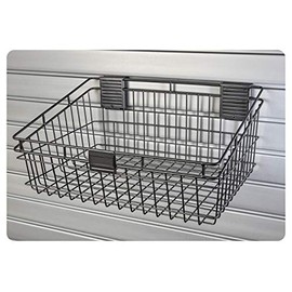 HandiWall Large 12 x 18 Steel Ventilated Basket for Slatwall Panel Storage and Organization