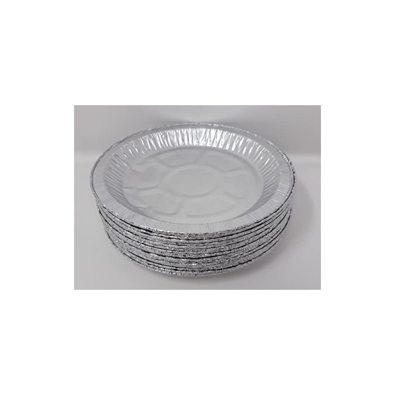 Aluminium Foil 9" Round Pie Flan Tart Plates Trays BBQ